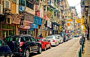 Macau Old District Street Glimpse